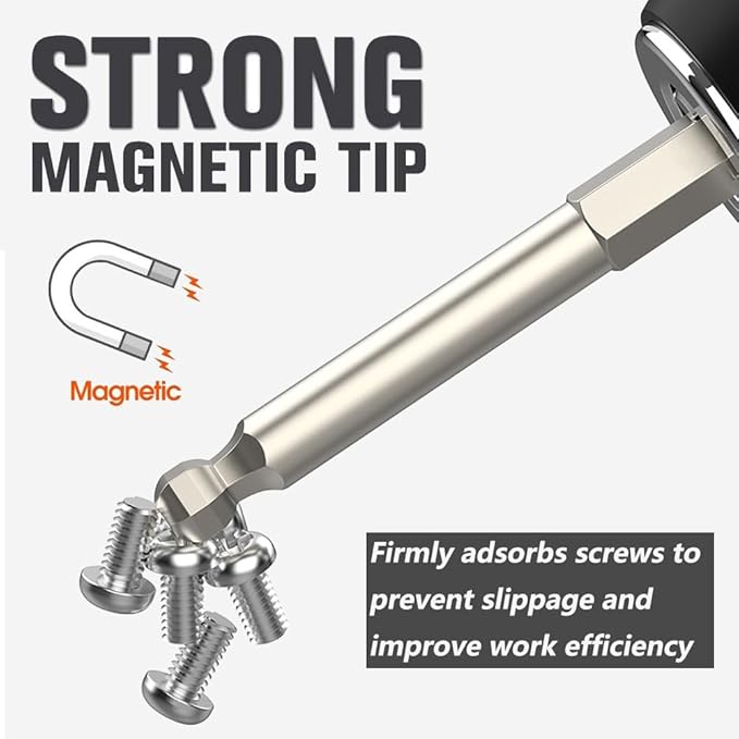 🔥 The Ultimate Magnetic Hex Screwdriver Set – Built for Power & Precision! 🔥