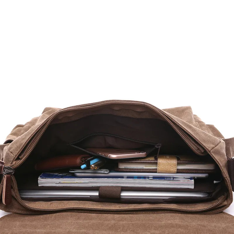 BagForce™ UrbanTactical - Messenger Military Canvas Crossbody Laptop Work Bag