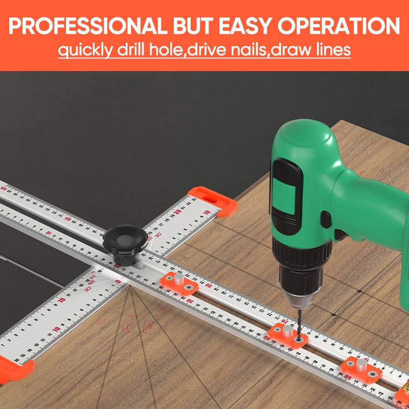 🔥 Woodworking Just Got Easier with the 45° High-Precision Universal T-Square! 🔥
