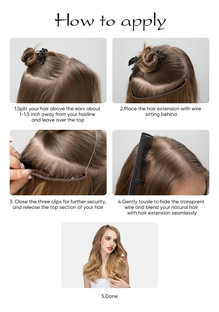 ✨ Glam Up Instantly with Our Long Curly Hair Wig Extensions! ✨