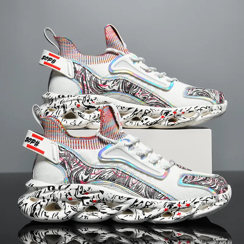 🚀 3D-PRINTED OUTSOLE ULTRA-LIGHT HEIGHTENED SNEAKERS – Elevate Your Style Instantly!