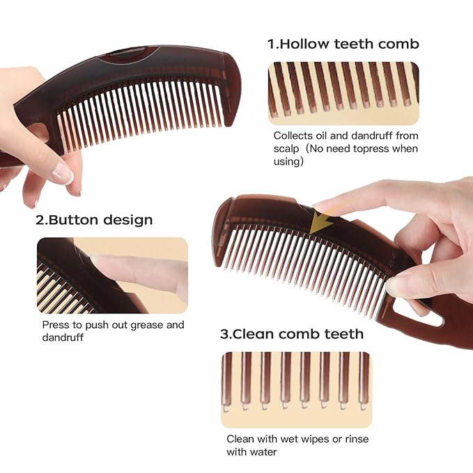 🚀 Energy Comb – The Ultimate Scalp Detox & Hair Refresh 🚀(4pcs)