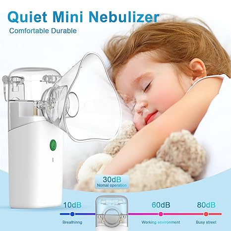 🌬️ Portable Handheld Nebulizer – Fast, Quiet, and Effective Relief!