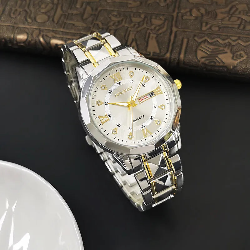 ⌚ Men’s Luminous Waterproof Quartz Watch – Timeless Elegance Meets Rugged Durability! ⌚