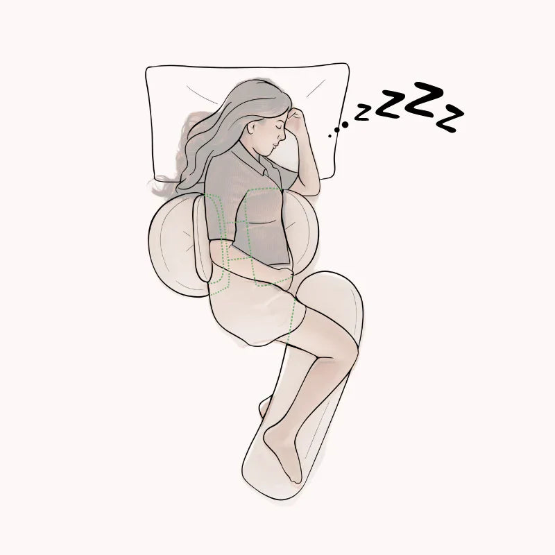 🌙 Ultimate Pregnancy Pillow – Wake Up Rested &amp; Pain-Free! 🌙
