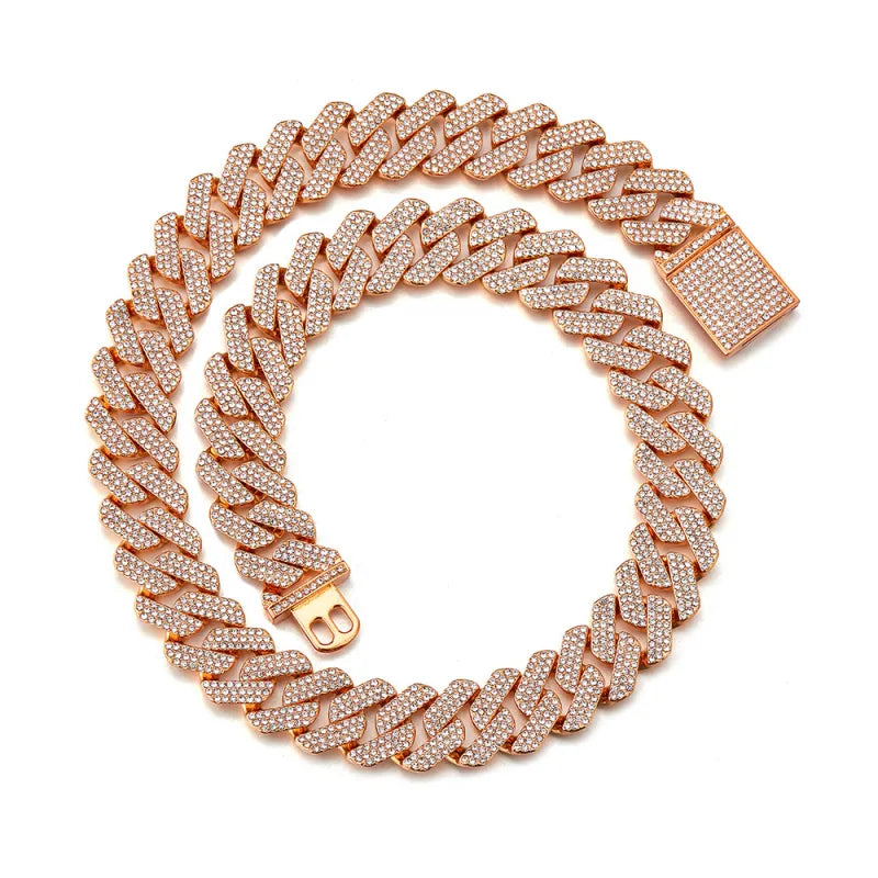 💎 The Ultimate Hip-Hop Diamond Chunky Necklace – Own the Spotlight 💎