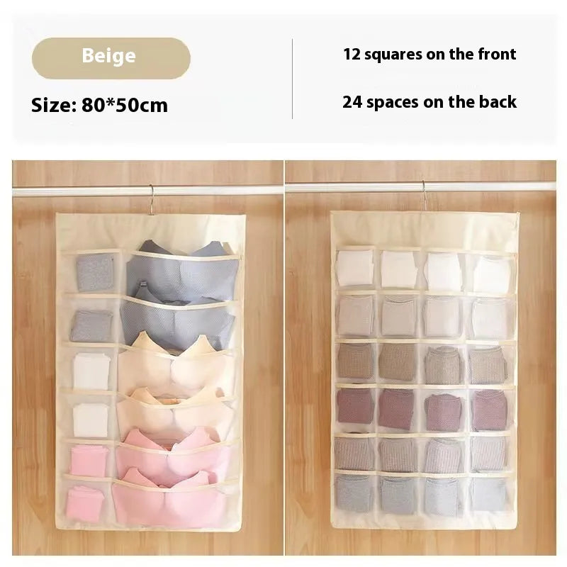 🛍️ Double-Sided Hanging Storage Bag – Declutter Your Wardrobe in Style! ✨