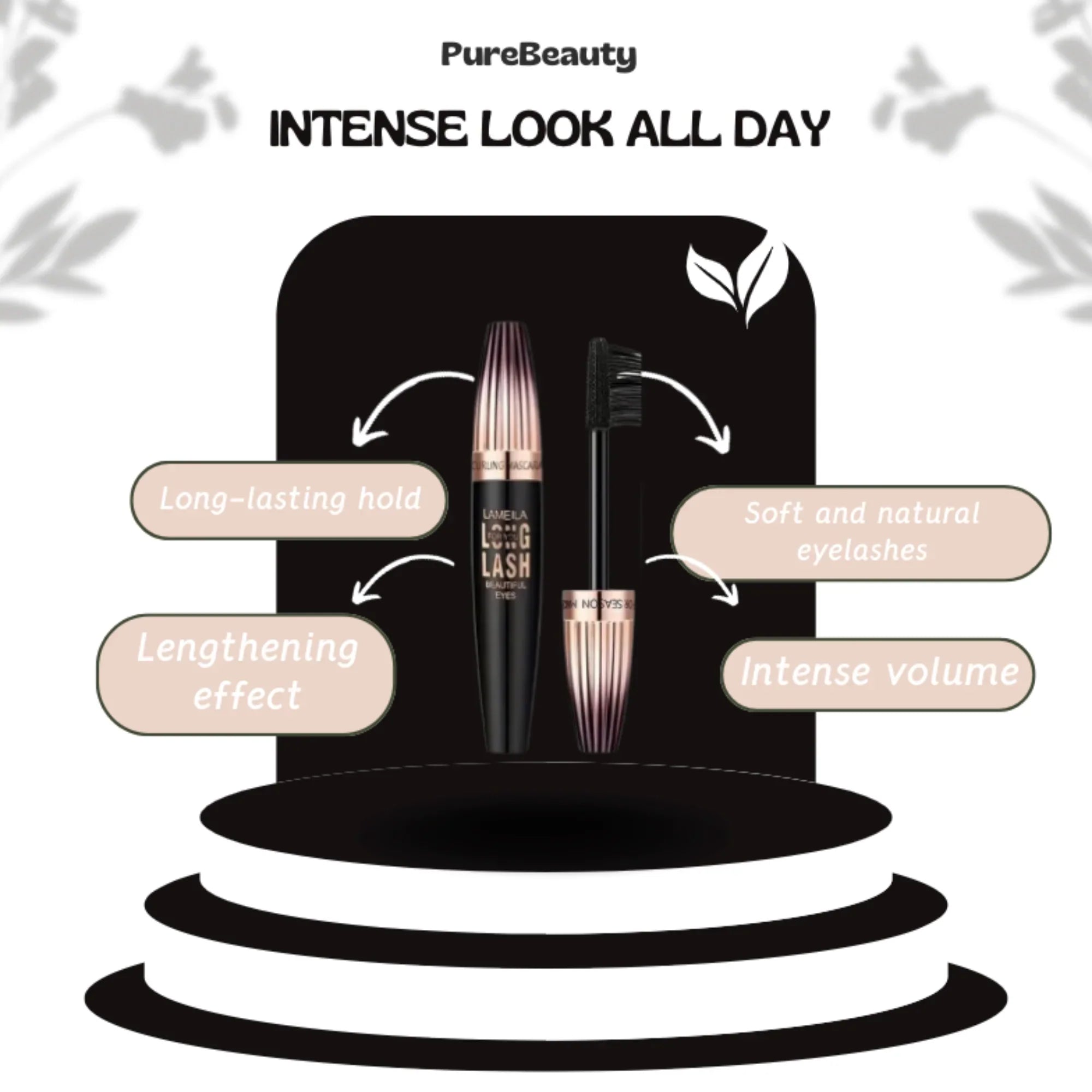 PureBeauty Plump & Curl Waterproof Mascara