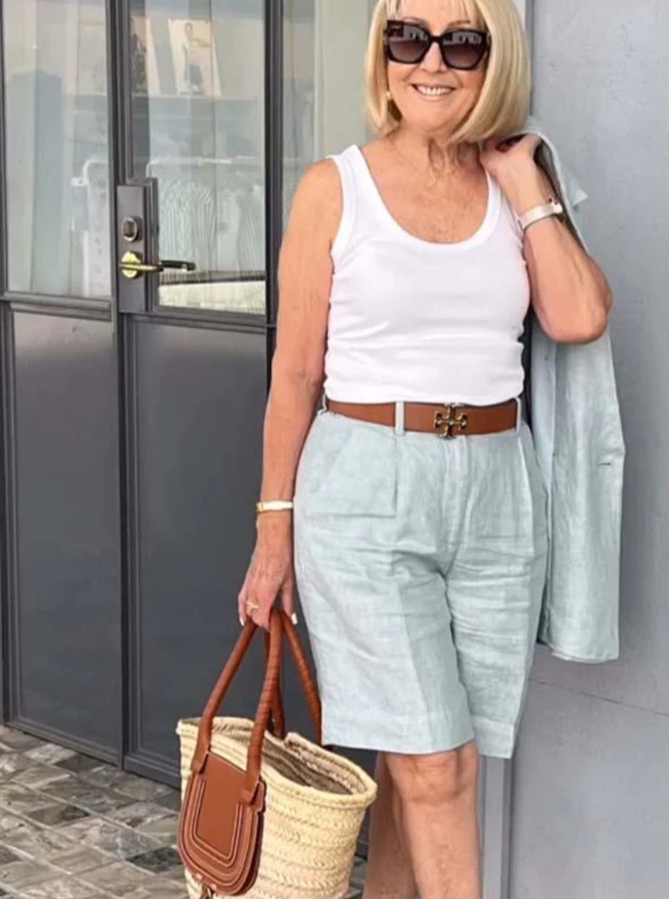 Elegant Blazer & Shorts Set
