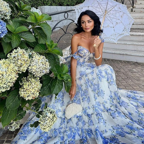 ✨ Off-Shoulder Organza Fairy Elegant Evening Dress – A Dress Straight Out of a Dream! ✨