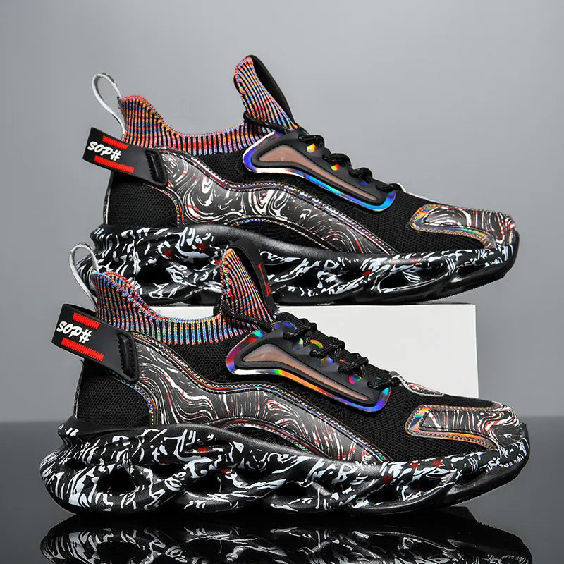 🚀 3D-PRINTED OUTSOLE ULTRA-LIGHT HEIGHTENED SNEAKERS – Elevate Your Style Instantly!