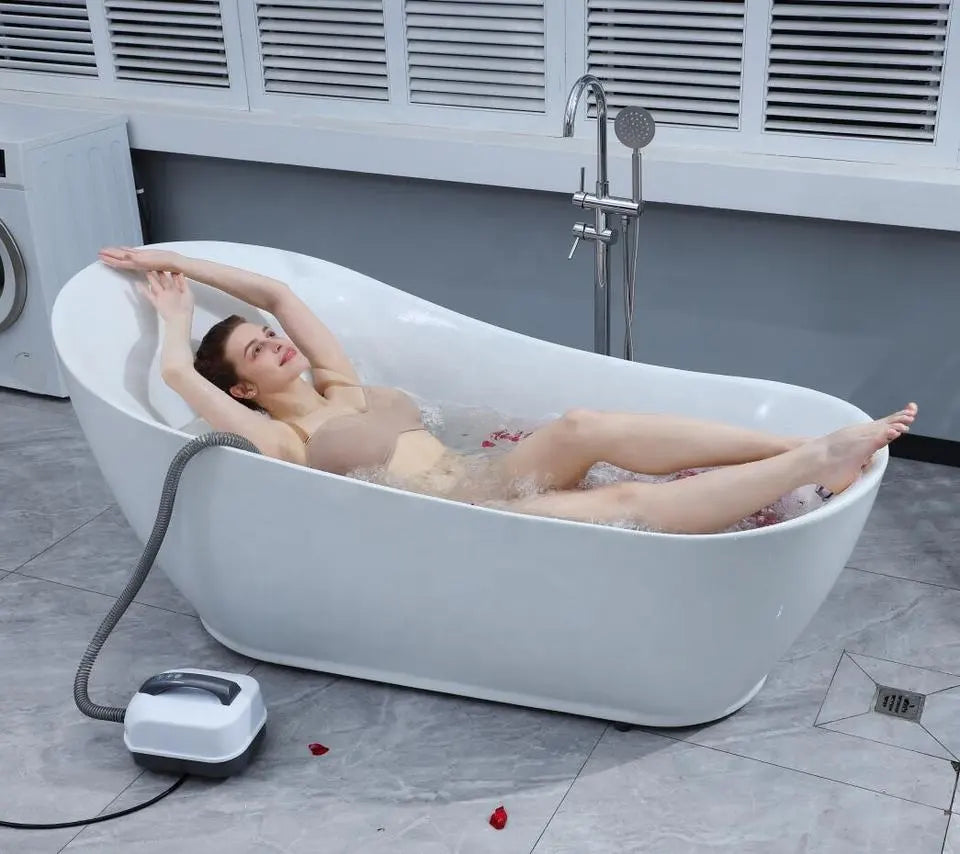 🛁 Spa-Level Relaxation at Home – Bath Bubble Massage Mat with Machine