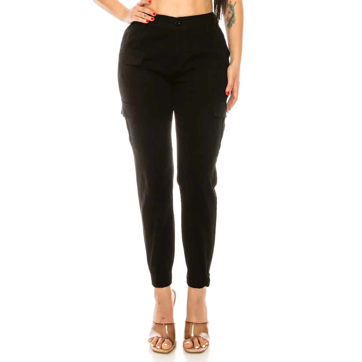FlexFit™ Women’s Multi-Pocket Overalls – Stylish & Functional Elastic Design