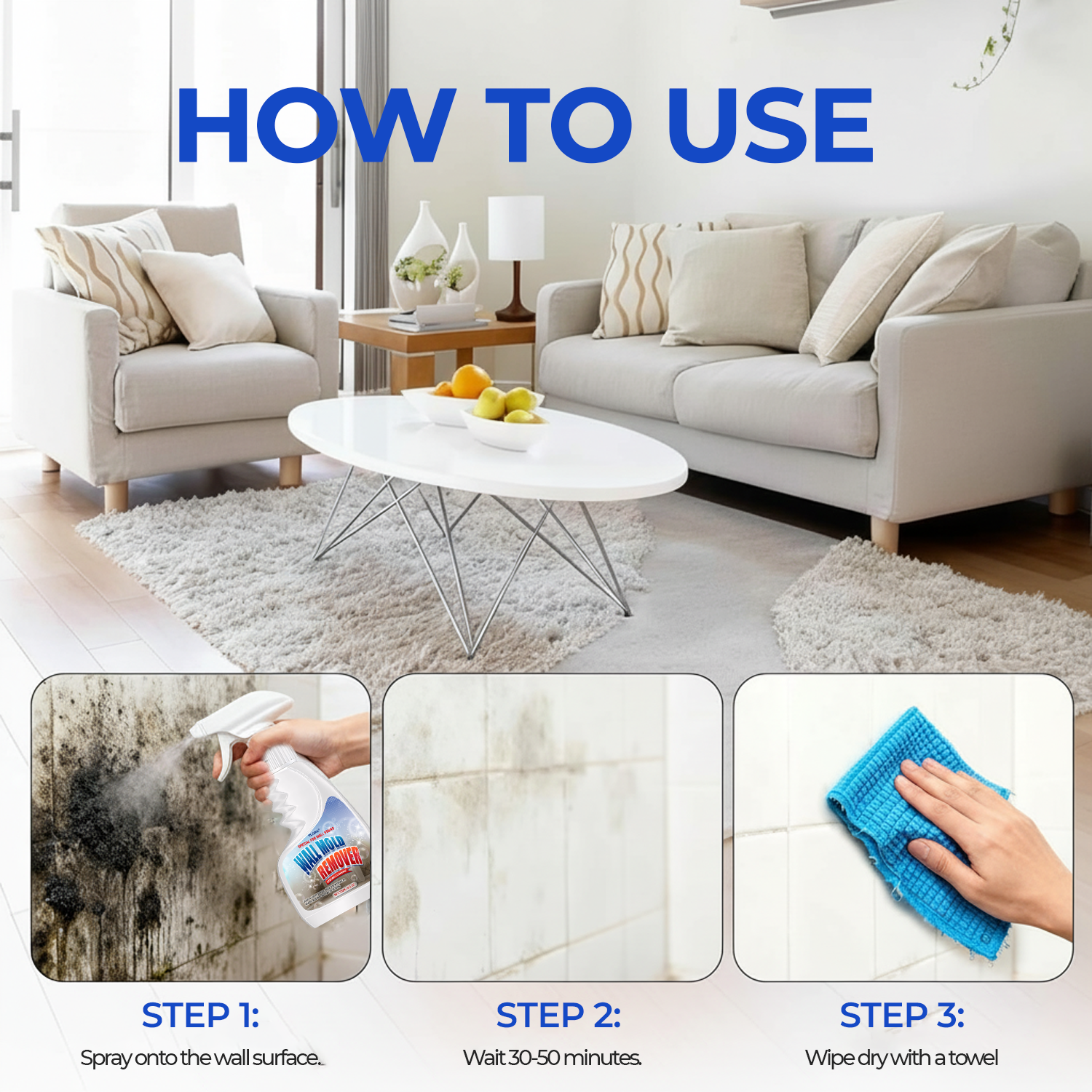 PureGuard™ Anti-Mold Spray — Erase Stubborn Mold & Breathe Easy with Fresh, Radiant Walls