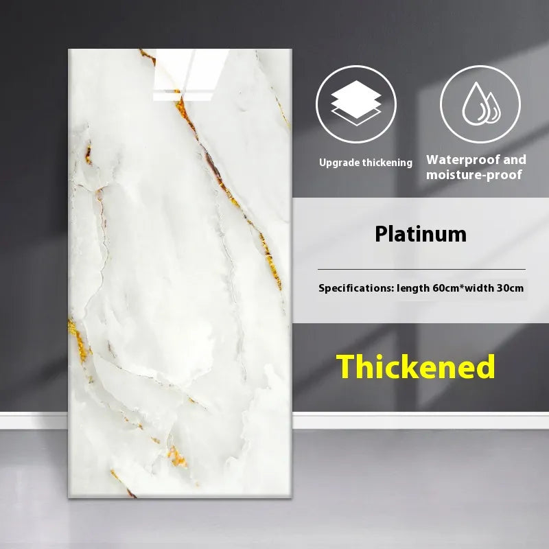 TileSticker™ MarbleGlow Self-Adhesive Waterproof Wall Tile Sticker