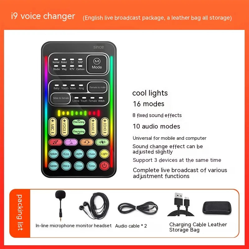 🎙️ Mini Sound Card & Voice Changer – Level Up Your Streaming & Recordings! 🎙️