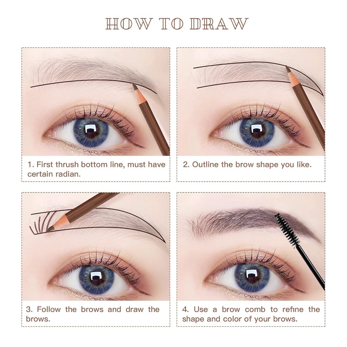 ✨ Brown Microblading Eyebrow Pencil – Waterproof, Smudge-Proof, & Long-Lasting! ✨