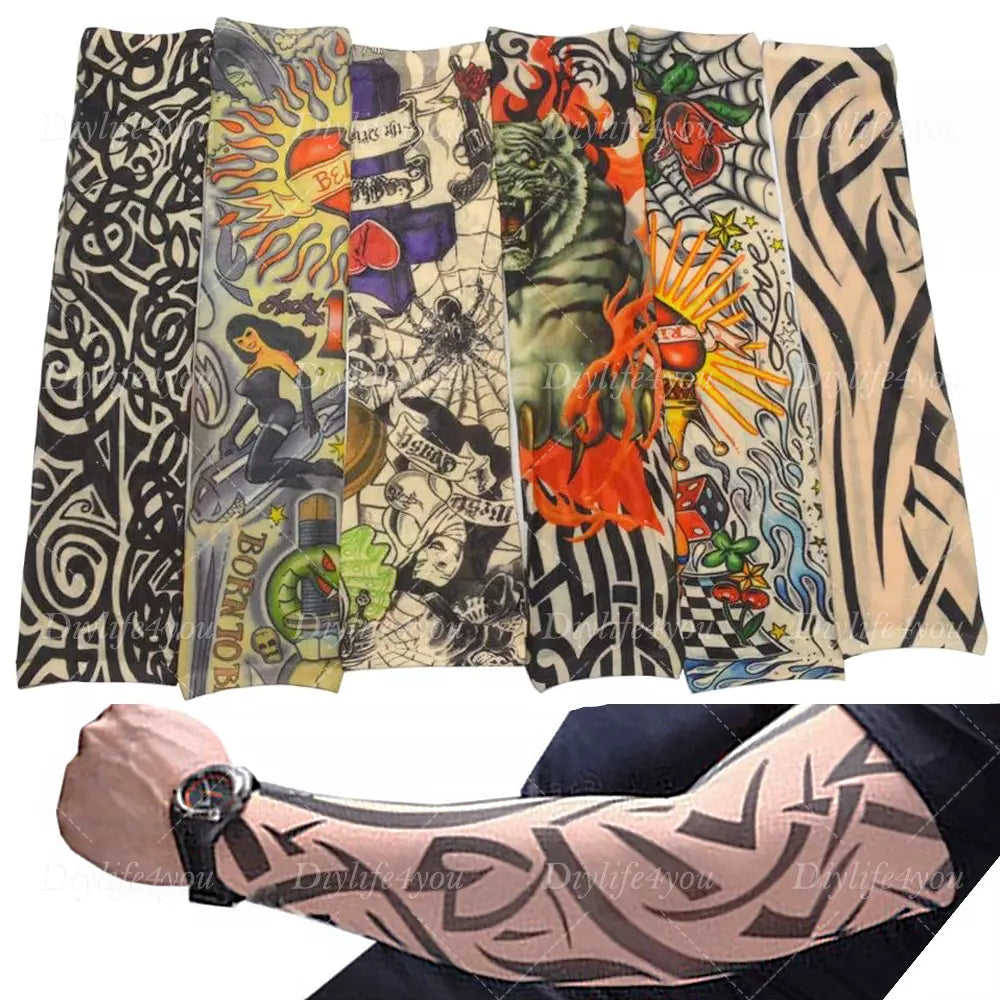 🔥 6PC Tattoo Arm Sleeves Kit – Instant Ink, Zero Commitment! 🔥