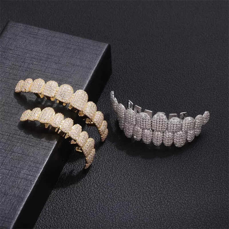 VitalStyle™ Diamond Iced Grills – Top & Bottom Set