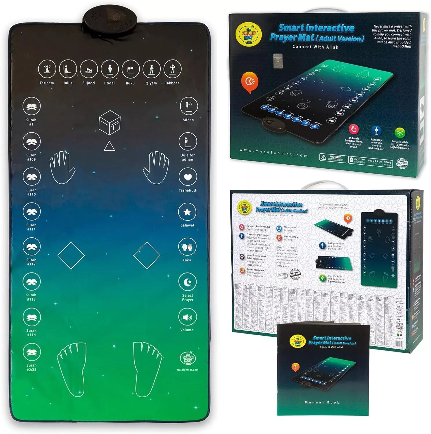 🔥Interactive Muslim Prayer Mat – Teach Kids Salah in a Fun & Engaging Way! 🔥